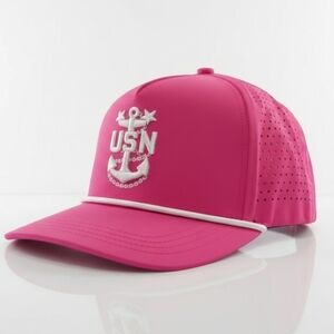 Navy CPO Neon Pink Golf Rope Hat. Available in CPO, SCPO, MCPO